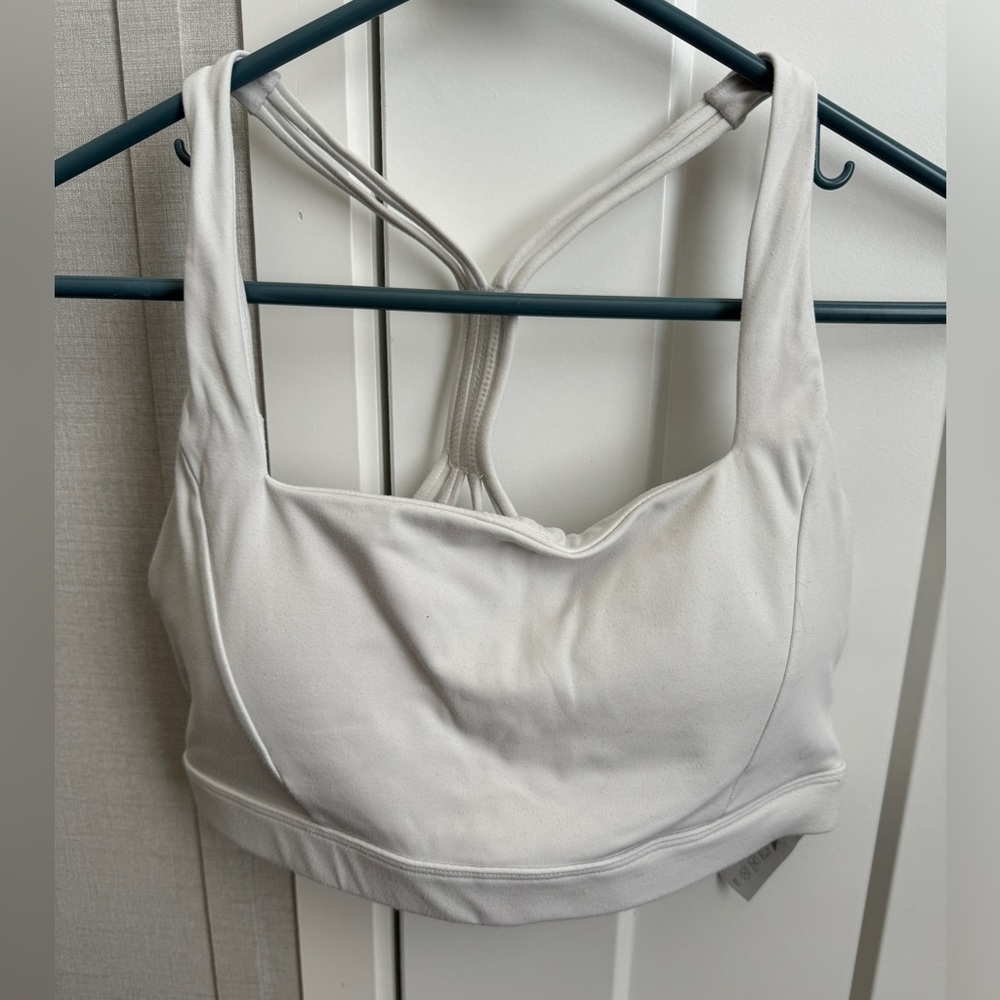 White sports bra